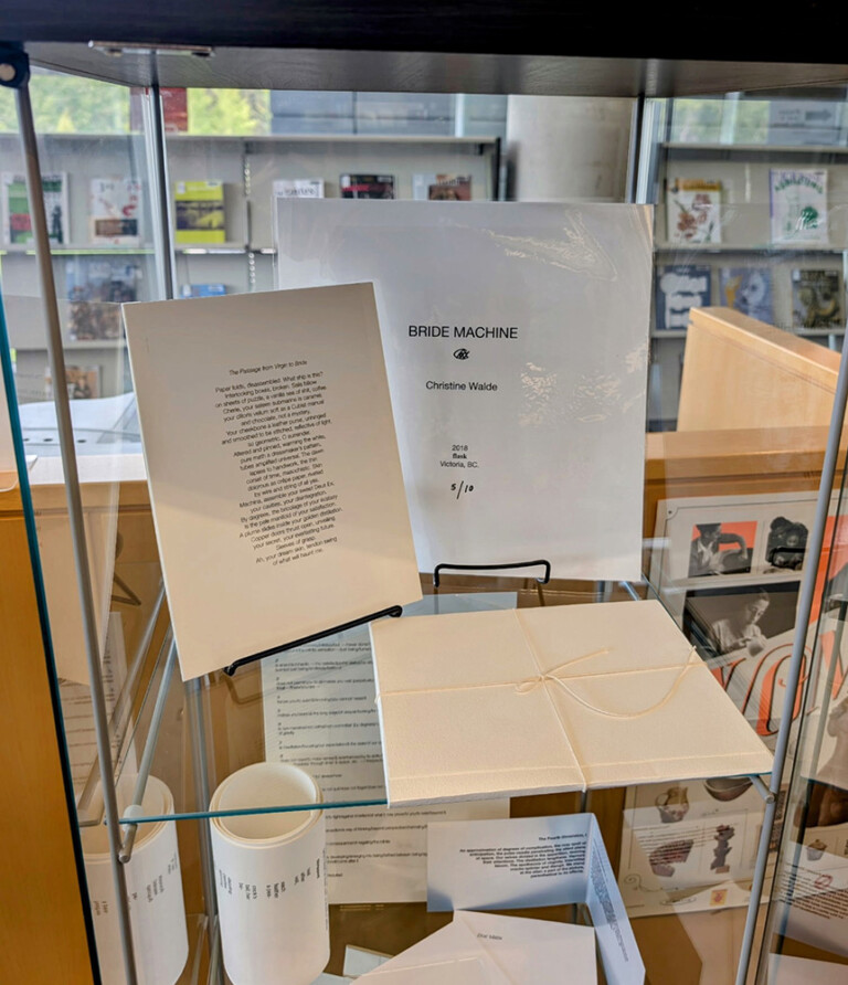 Christine Walde’s, Bride Machine goes to the Paul D. Fleck Library at the Banff Centre